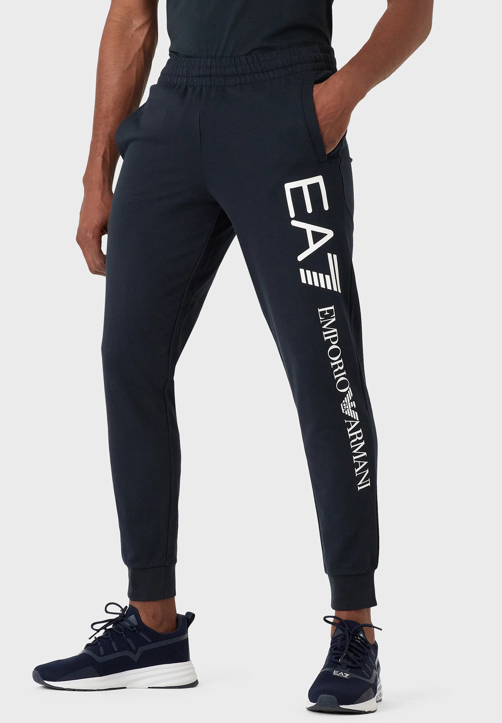 EA7 Logo Series Cotton Joggers
