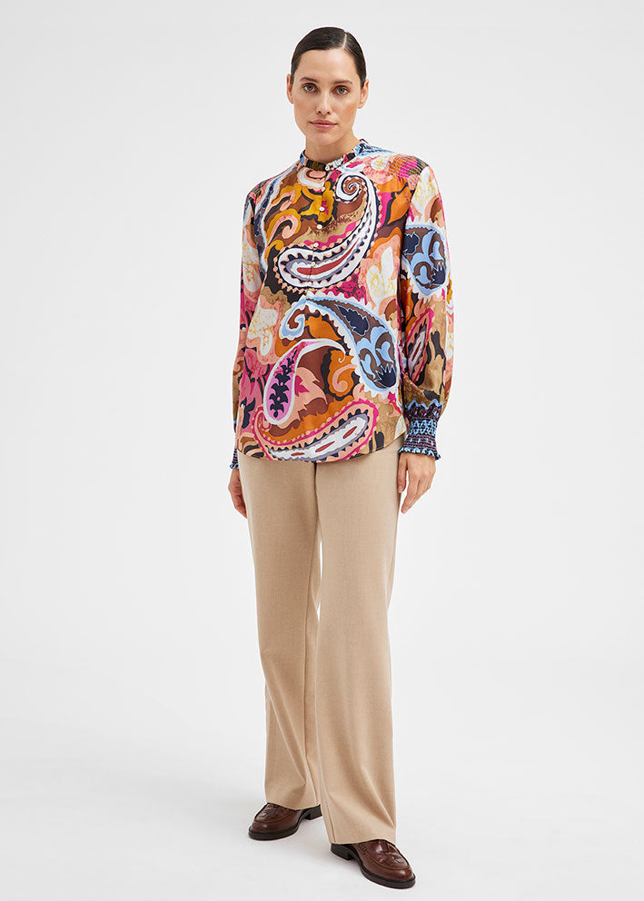 Gustav Sikka shirt with smock 52617 Skjorte - Oriental Paisley