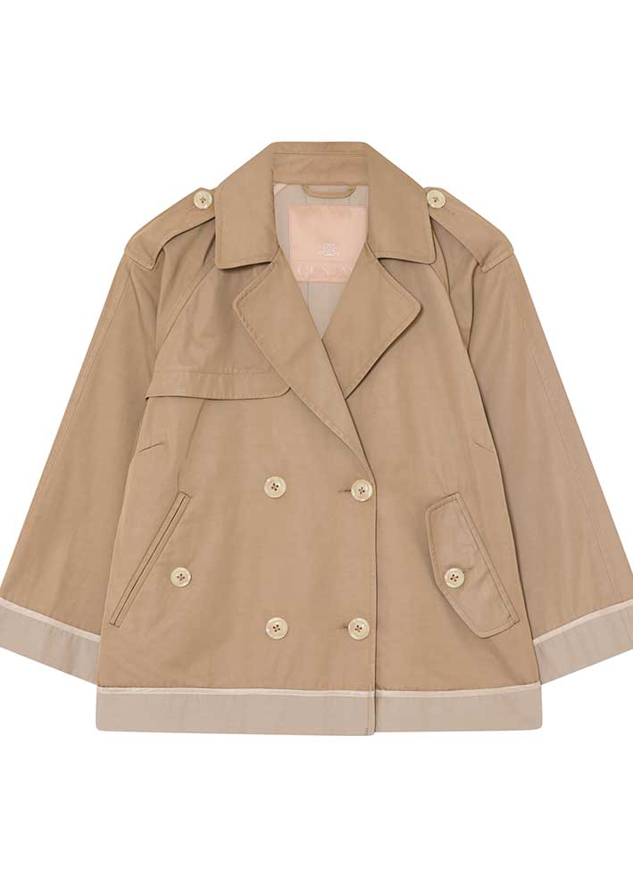 Gustav Thereza Trench Coat 56302 Gravel