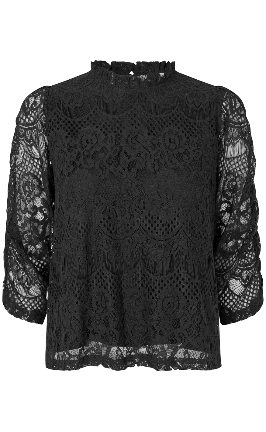 Lollys Laundry Bluse - Lilou - Black Online salg
