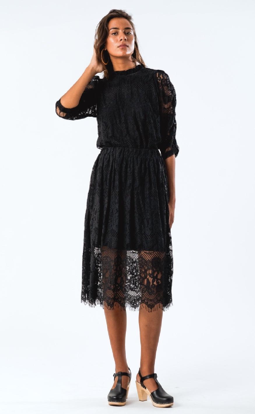 Lollys Laundry Bluse - Lilou - Black Online salg