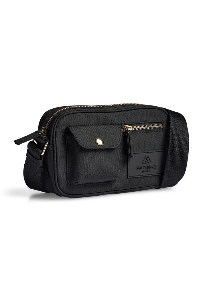 Markberg Darla Small Crossbody Taske - Recycled - Black/Gold
