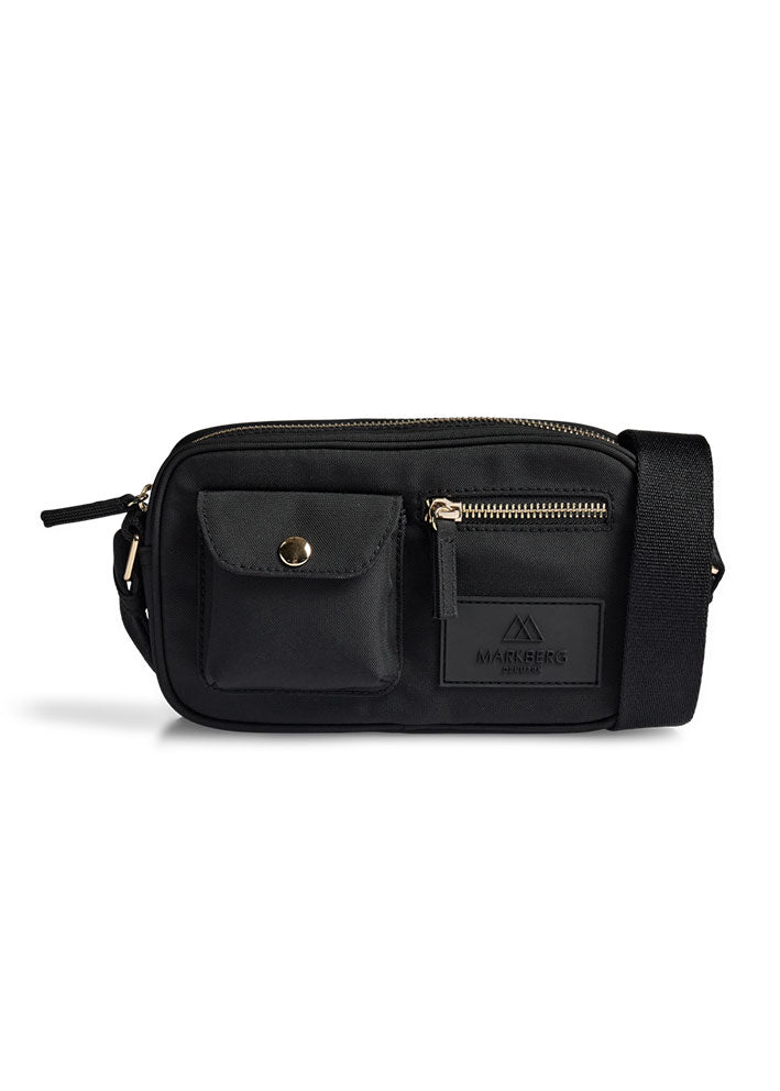 Markberg Darla Small Crossbody Taske - Recycled - Black/Gold