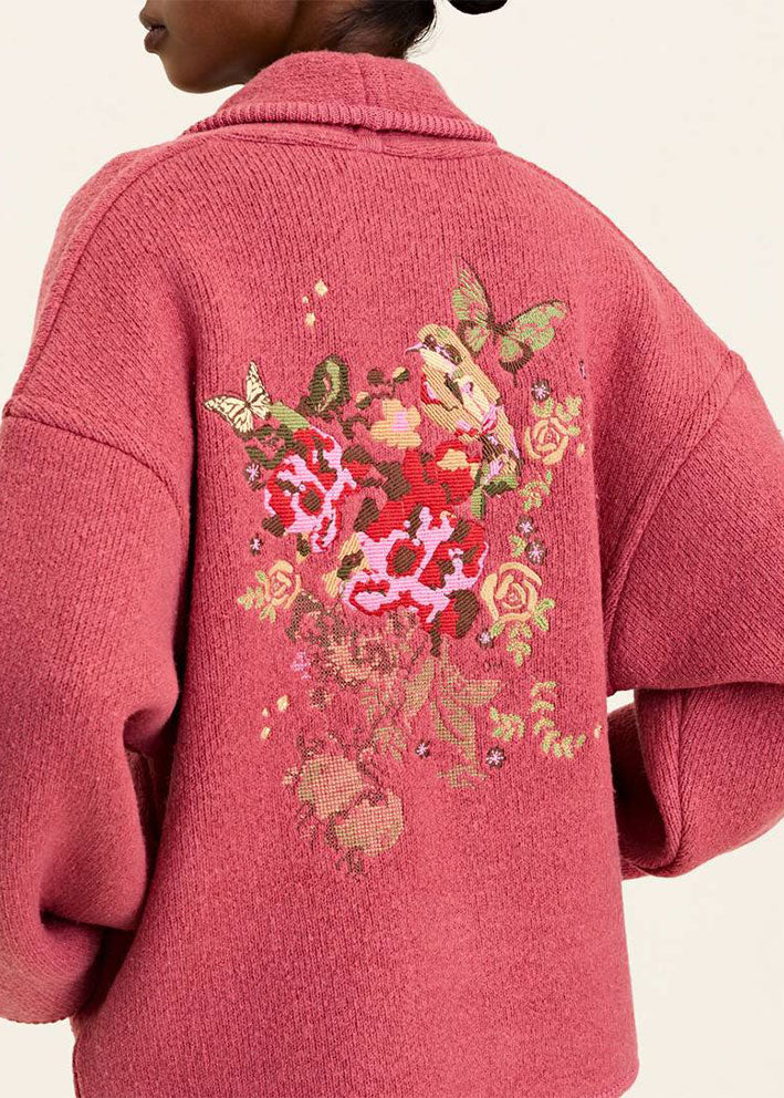 Odd Molly Wool Rose Jacket - Dusted Rouge