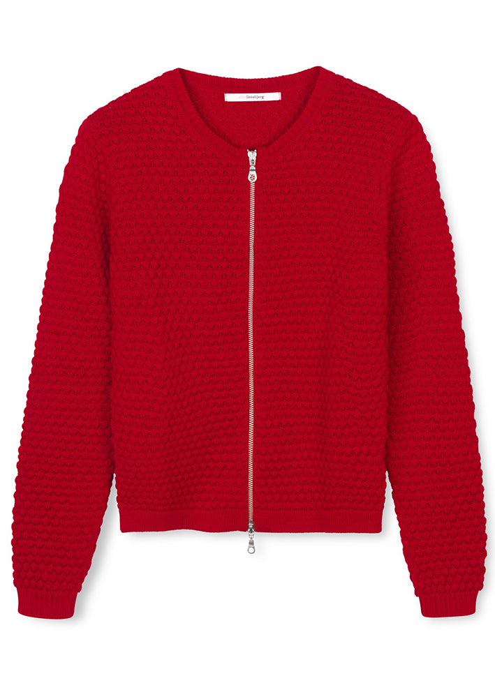 Sibin Linnebjerg Ane Cardigan - Red Online salg