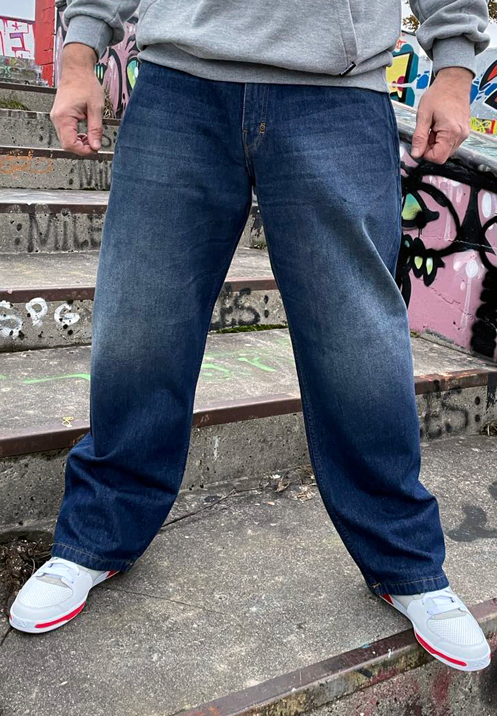 Stillo Basic 5 Pocket Baggy Jeans