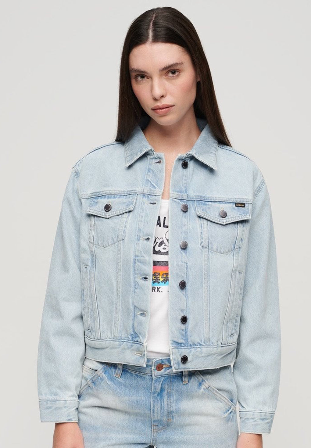 Superdry Lady Emb Denim Trucker Jacket