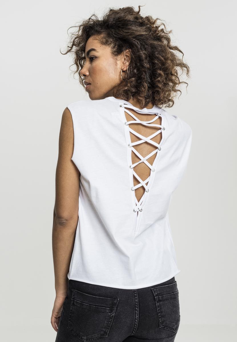 Urban Classics Ladies Jersey Lace Up Top