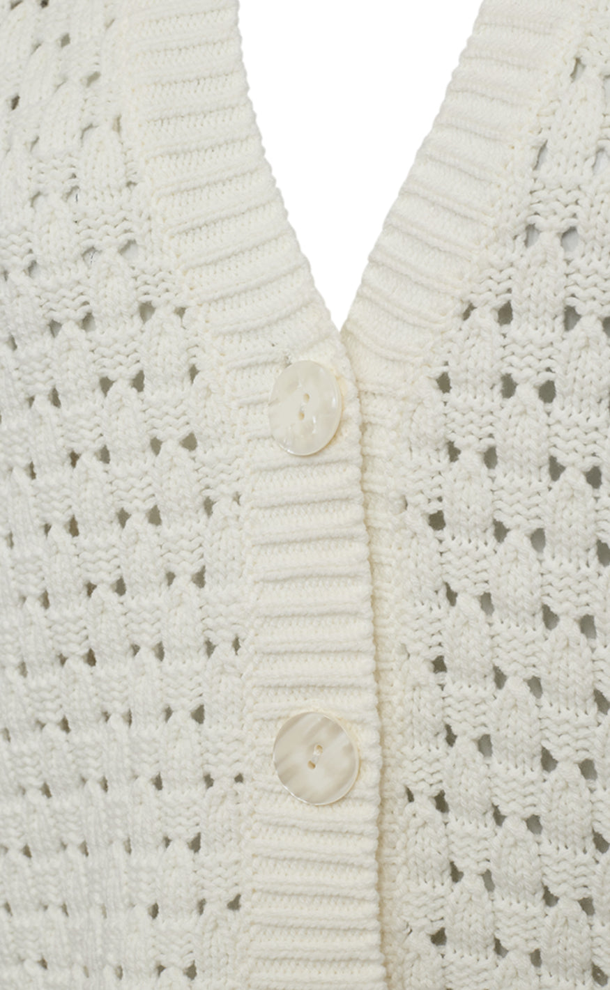 Freequent Cardigan - Flotta - Star Off-White