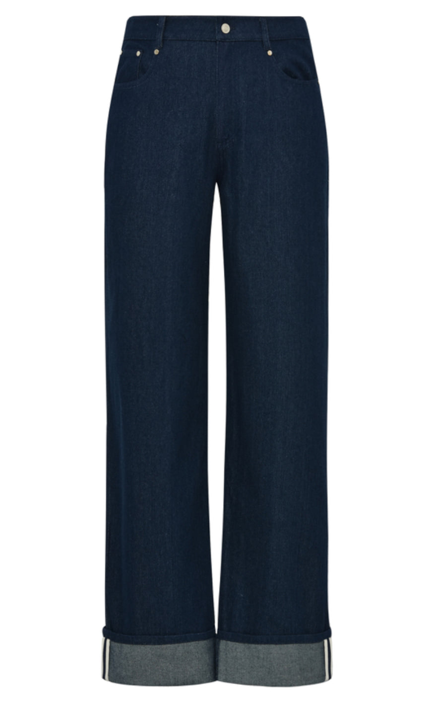 Global Funk Jeans - Cadian Fo-G - Dark Unwashed Denim Online salg