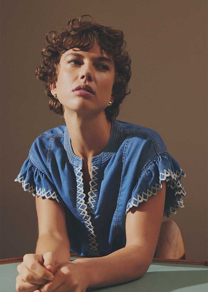 Gustav Kalay blouse 57613 Dark Chambre Online salg