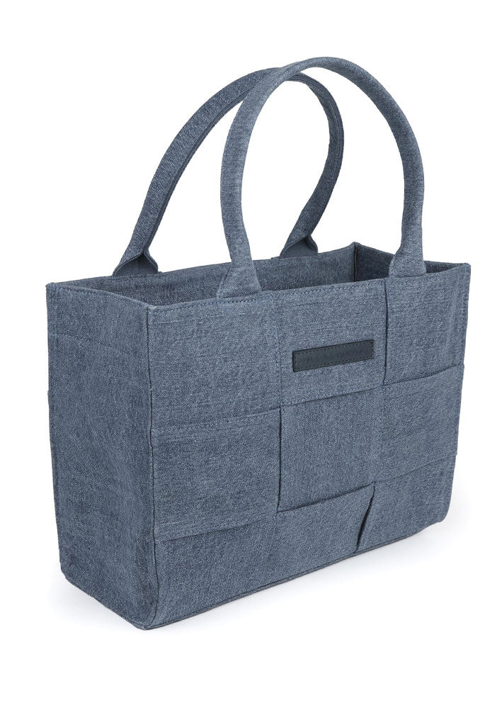 Luna Moon Camden Cervino Mid Tote - Denim Washed