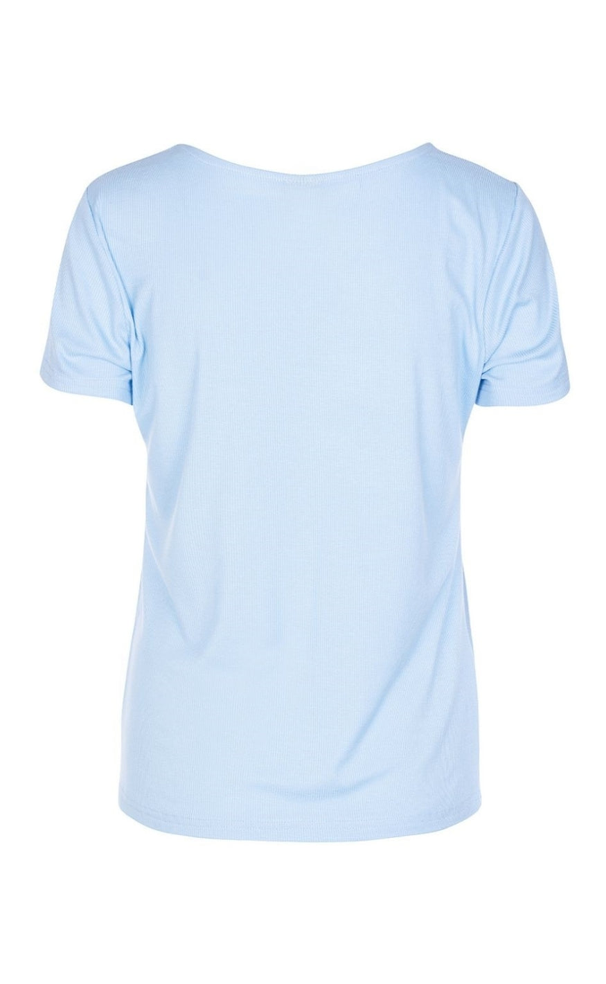 Luxzuz T-shirt - Klaudine - Blue Bell
