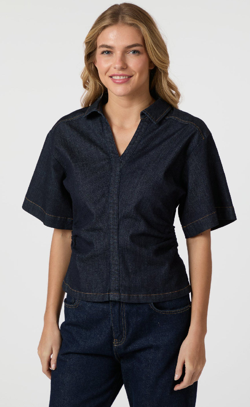 Neo Noir Bluse - Spenda - Dark Blue