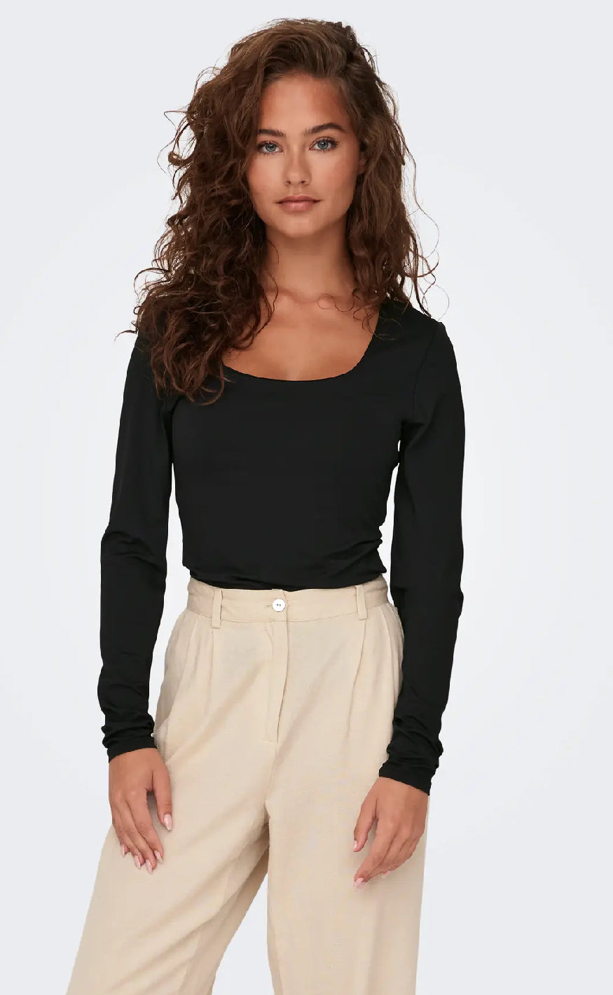 ONLY Bluse - Ea Deep 2 Ways - Black