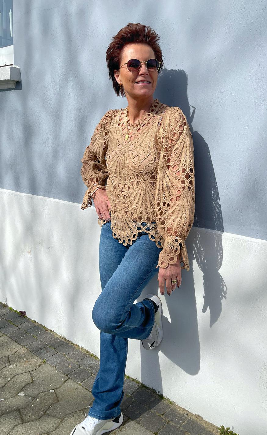 Say INA Copenhagen Bluse - Tanna - Camel