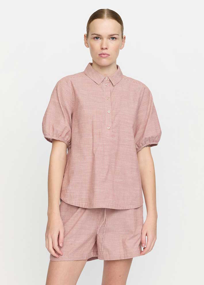 Soft Rebels Ebbi Blouse SR325-707 Brandy Brown
