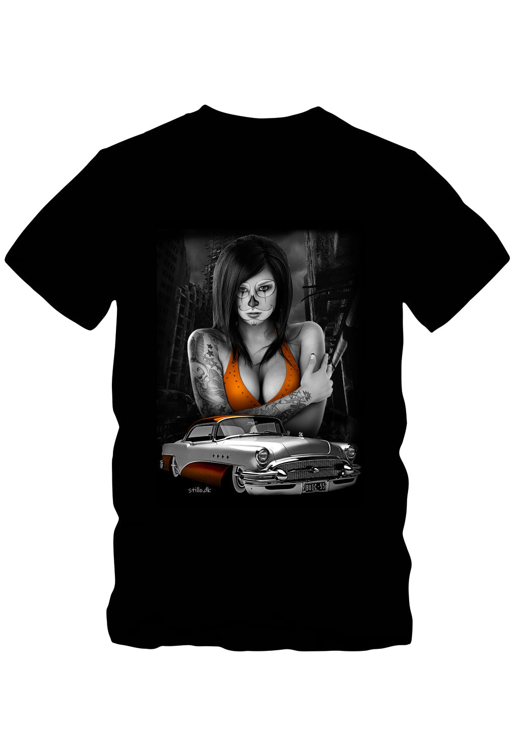 Stillo Sexy Girl & Classic Car T-shirt