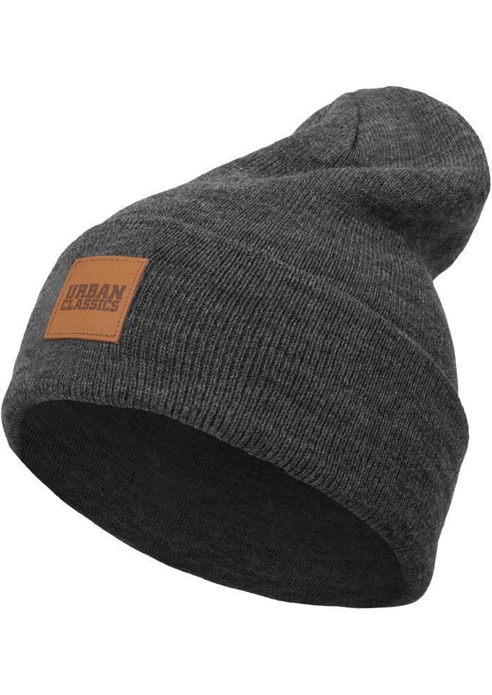 Urban Classics Leatherpatch Long Beanie
