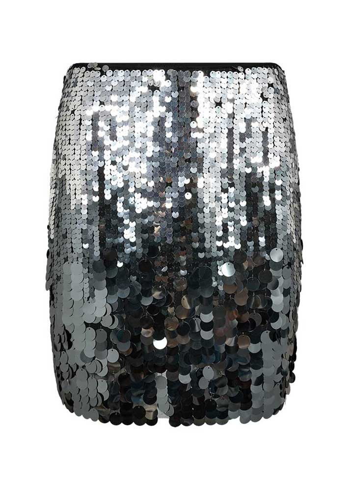 Copenhagen Muse Sequince Nederdel - Silver with gunmetal