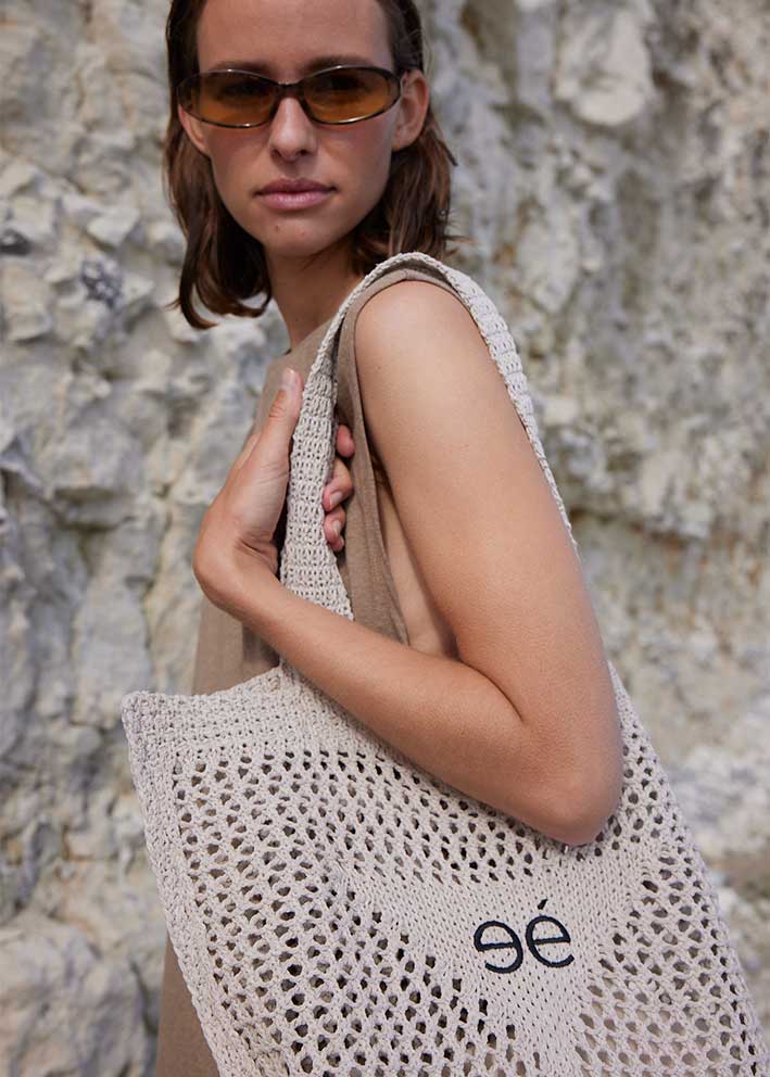 Esmé Studios Lily Knit Bag - Taske - Pure Cashmere