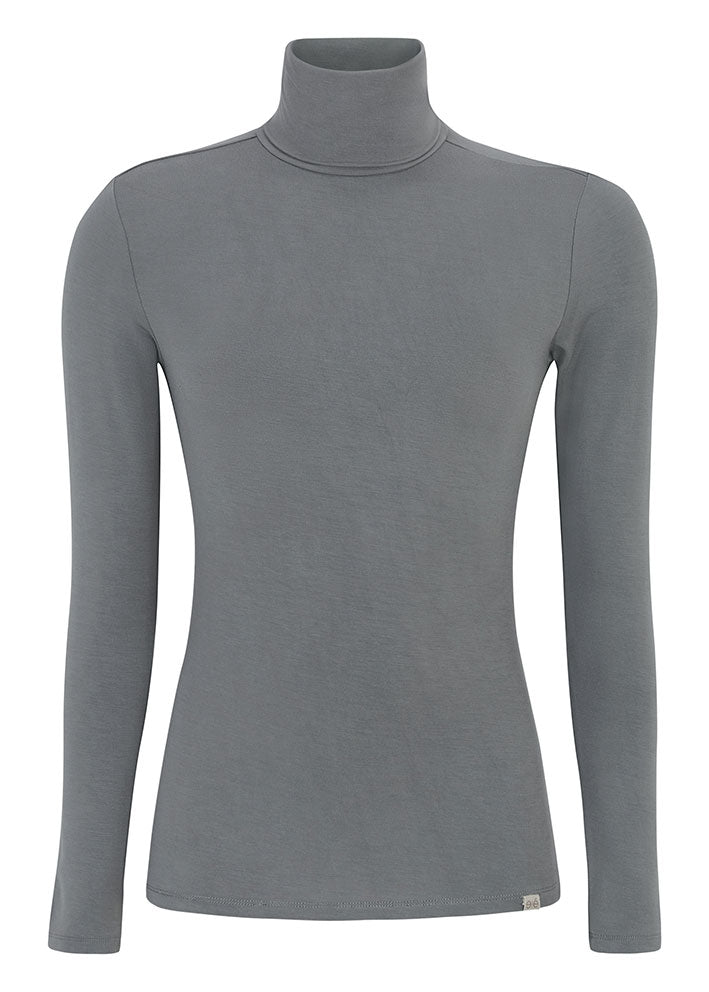 Esmé Studios Penelope Roll Neck ES422-310 Rullekrave - Charcoal Gray på udsalg