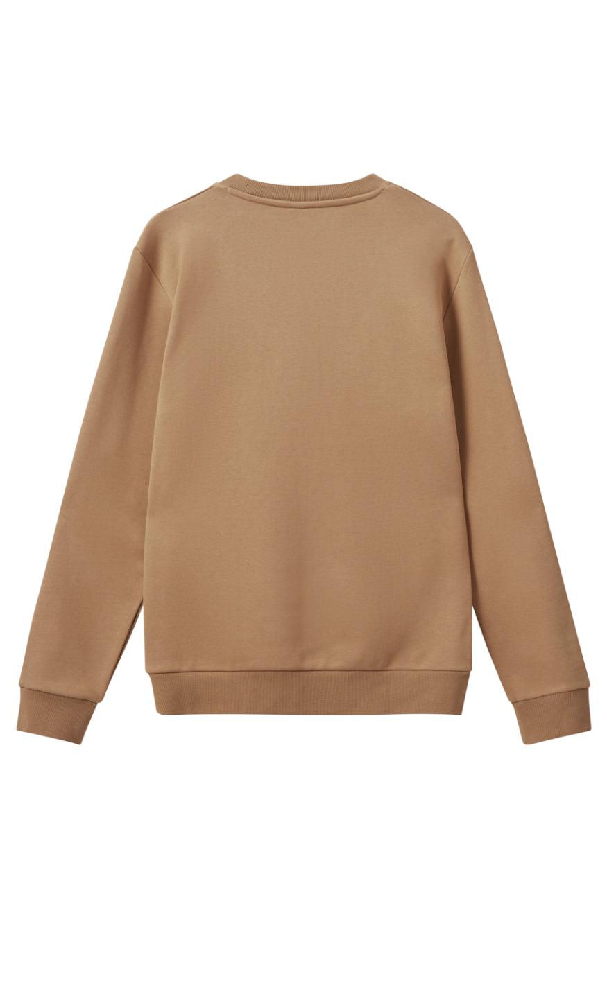 H2O Sweater - Logo Sweat O'Neck - Oak/Flamingo Levere
