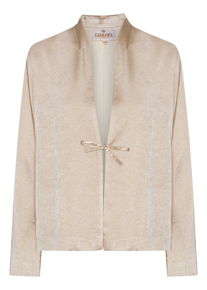 Karmamia Kaia Jakke - Rich Satin Antique White Udsalg