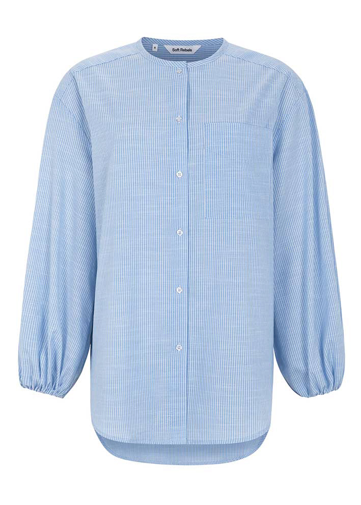 Soft Rebels Ebbi Shirt SR325-706 Vista Blue på udsalg