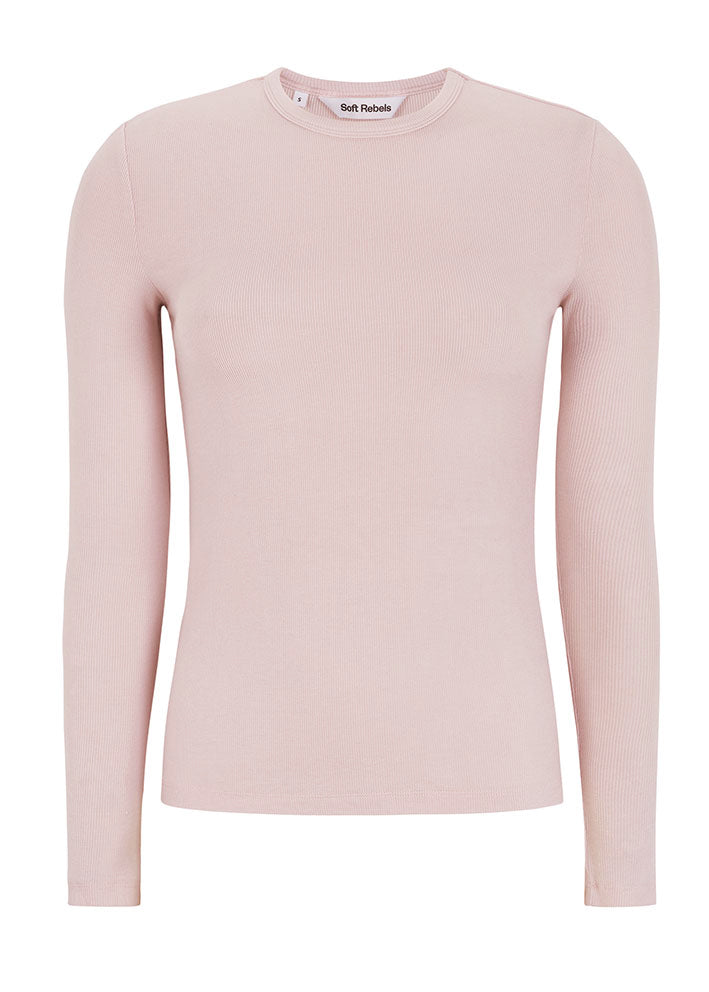 Soft Rebels Fenja O-neck T-shirt SRAW22-300 Hushed Violet