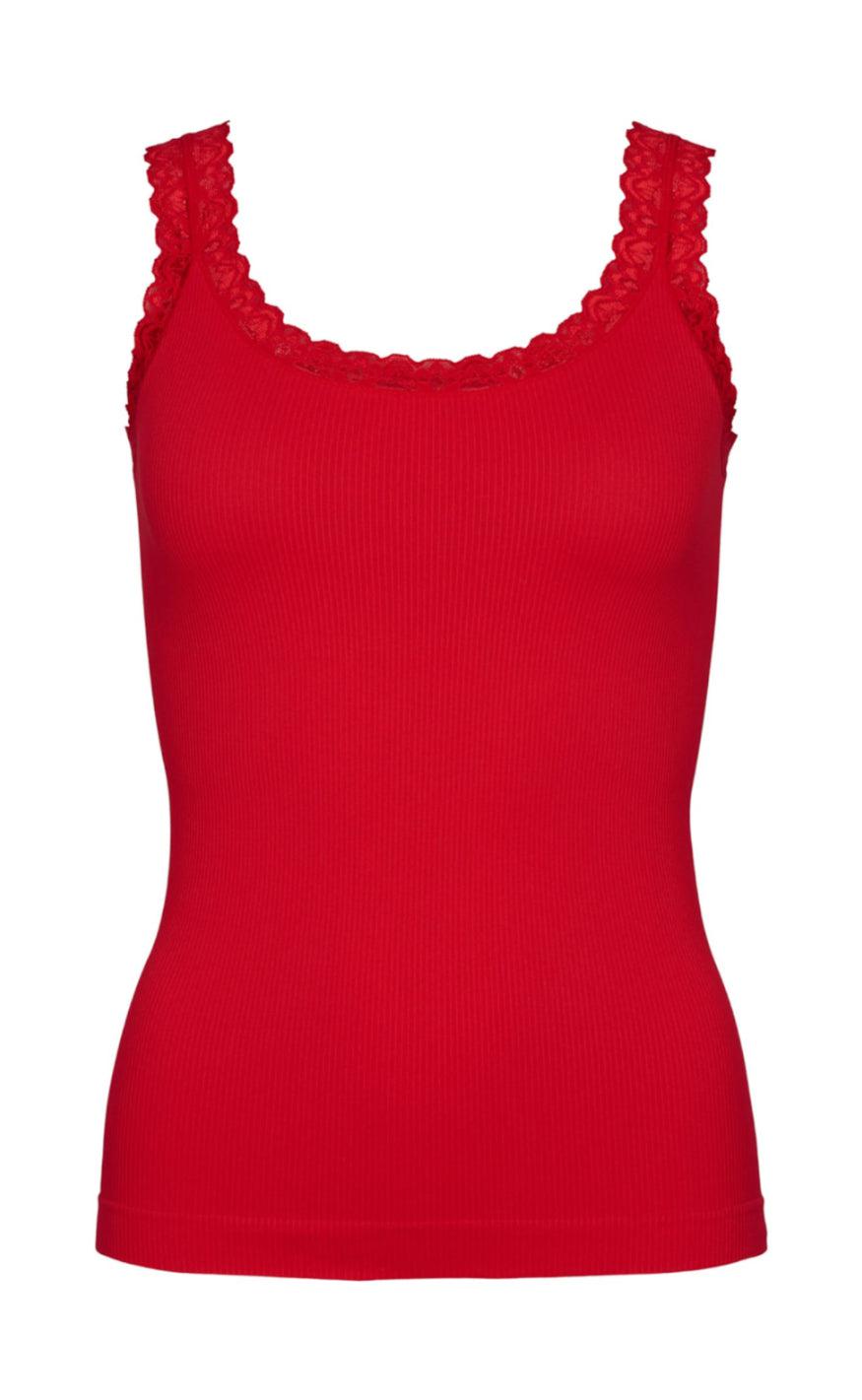 Tim & Simonsen Top - Frida Rib - Rosso
