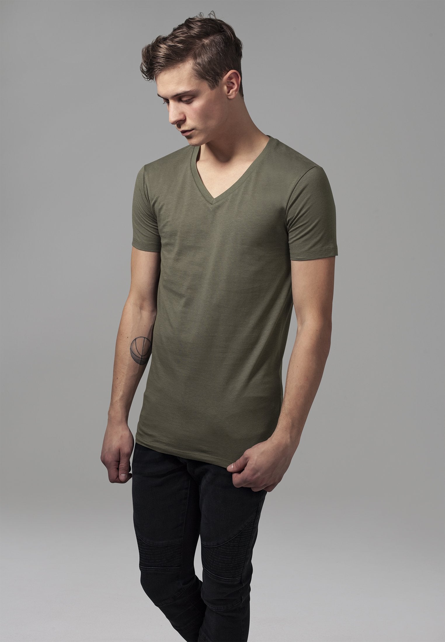 Urban Classics Basic V-Neck Tee Mode