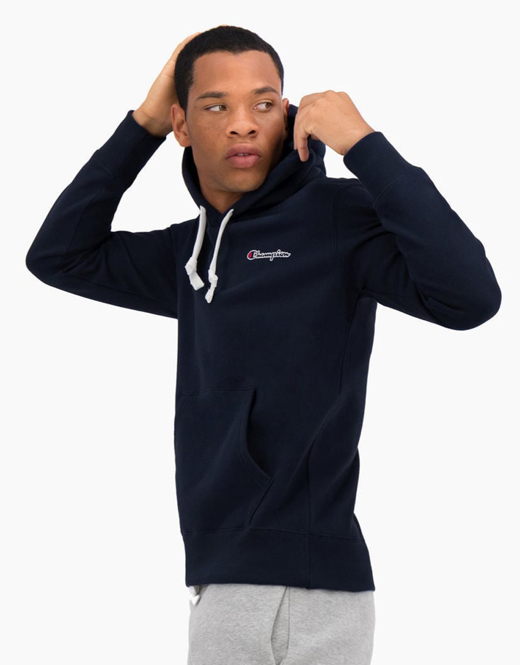 Champion Small Script Logo Fleece Hoodie