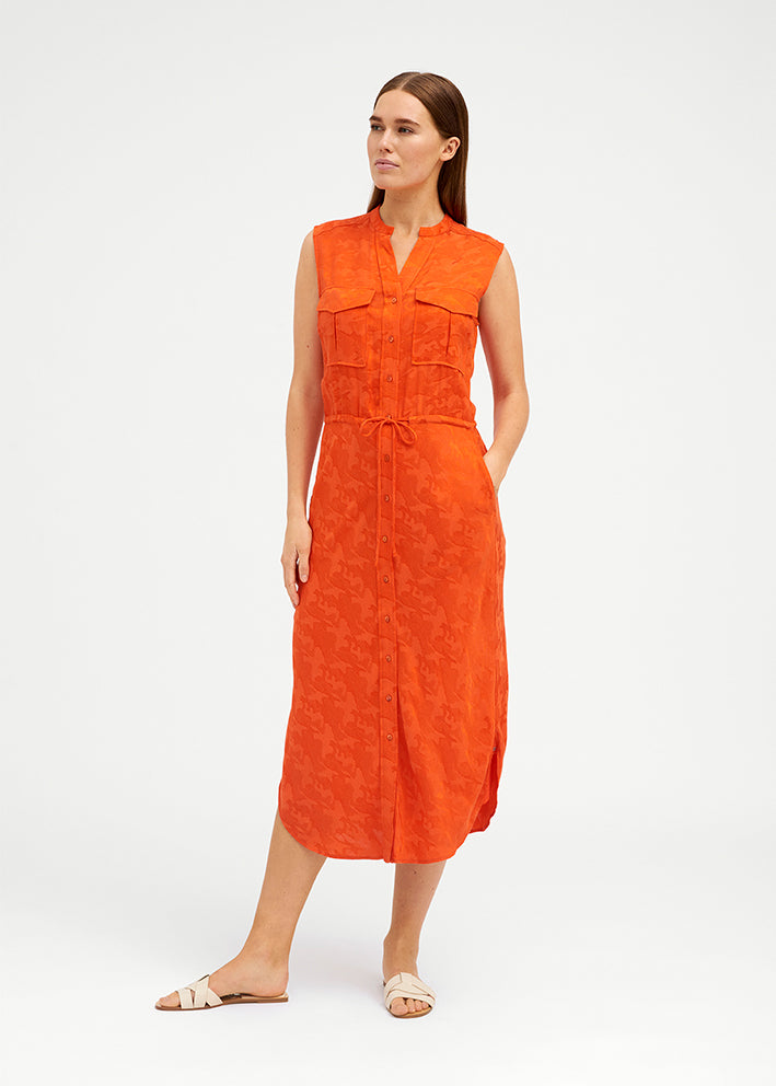 Gustav Britney Long bias cut dress 45509 Kjole - Tomato