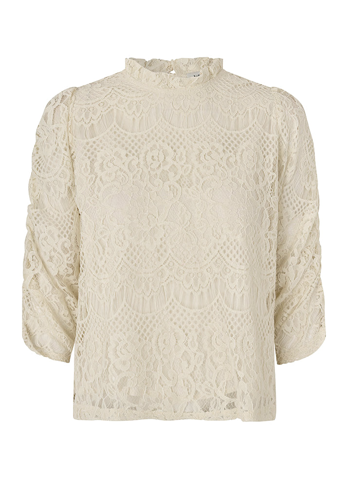 Lollys Laundry Lilou Bluse - Creme Online salg