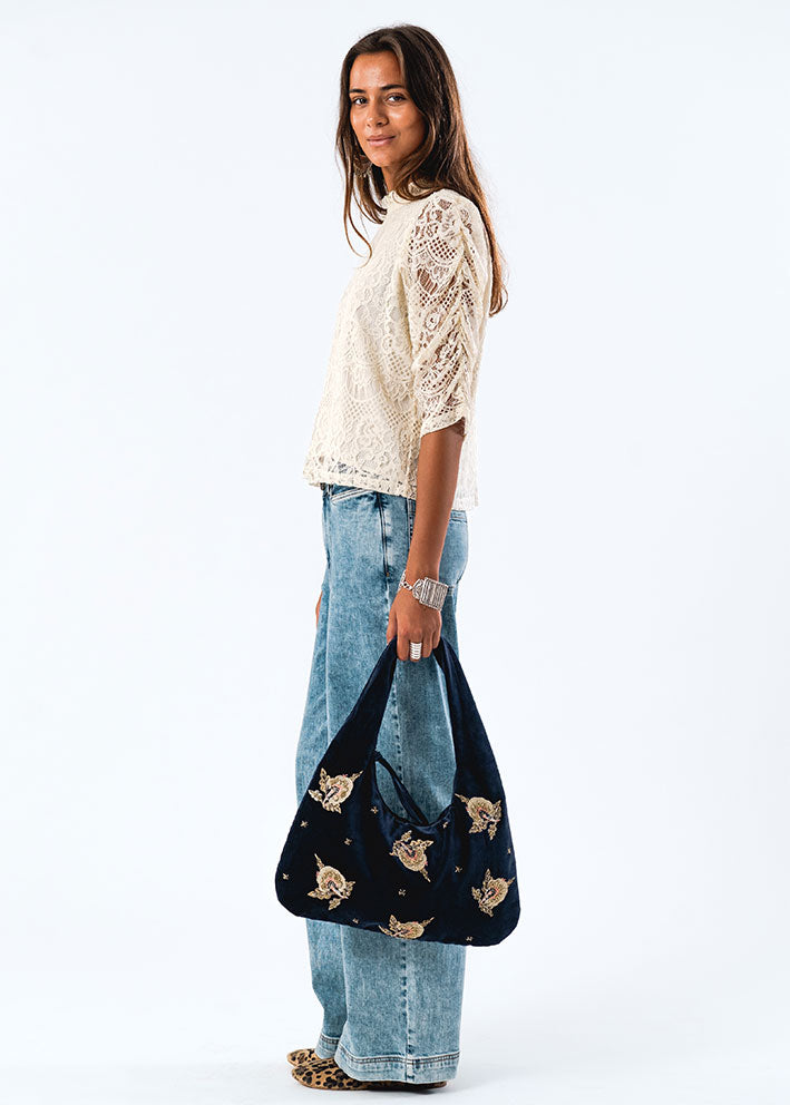 Lollys Laundry Lilou Bluse - Creme Online salg