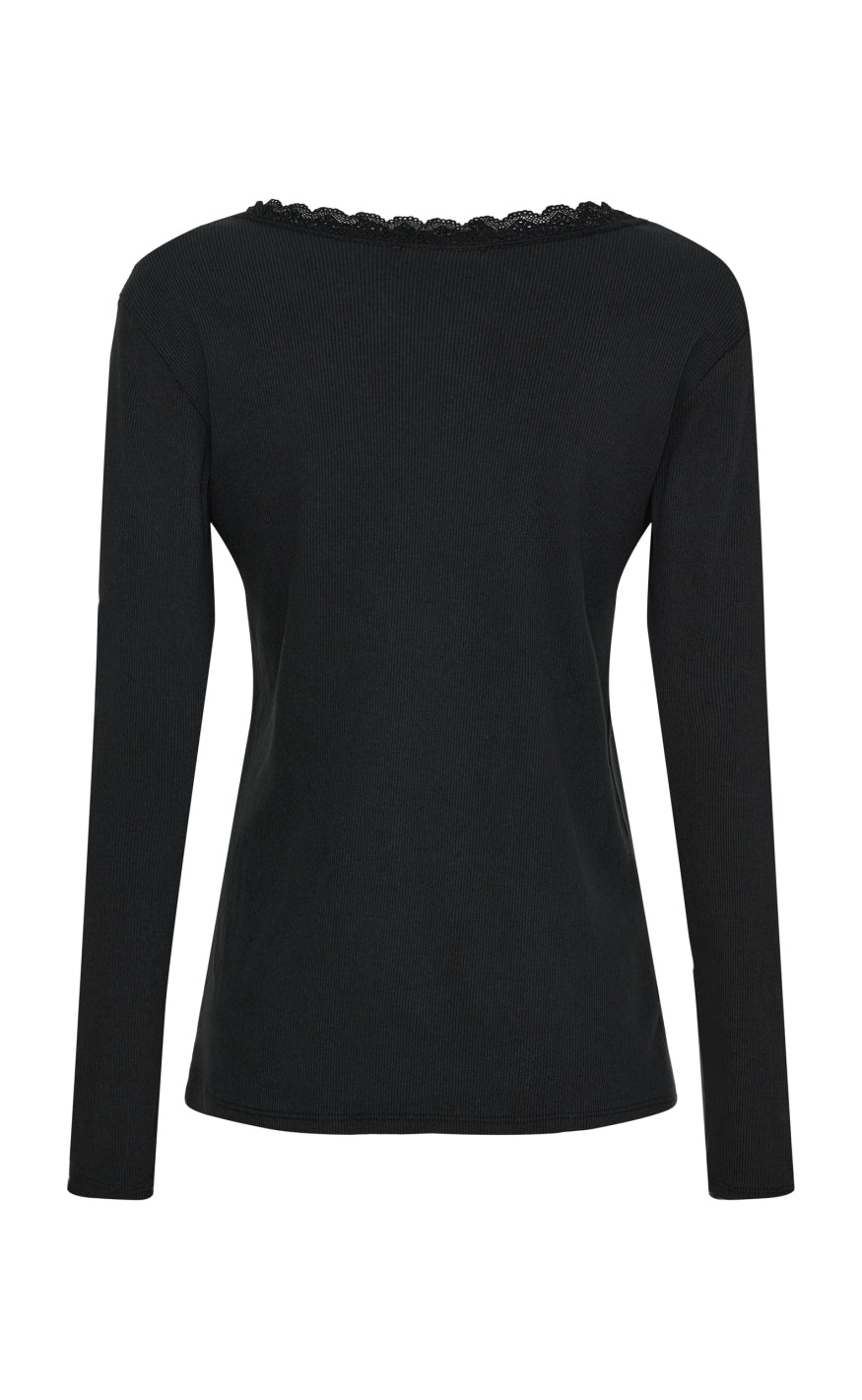 Marta Du Chateau Bluse - Belinda LS - Black Rabat