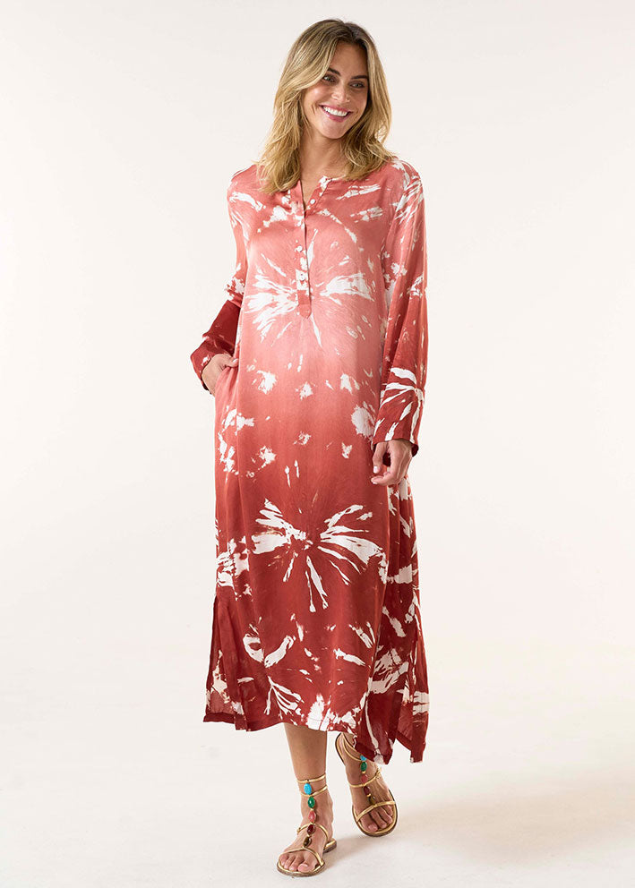 One Season Llew Maxi Kjole - Marrakesh Terracotta