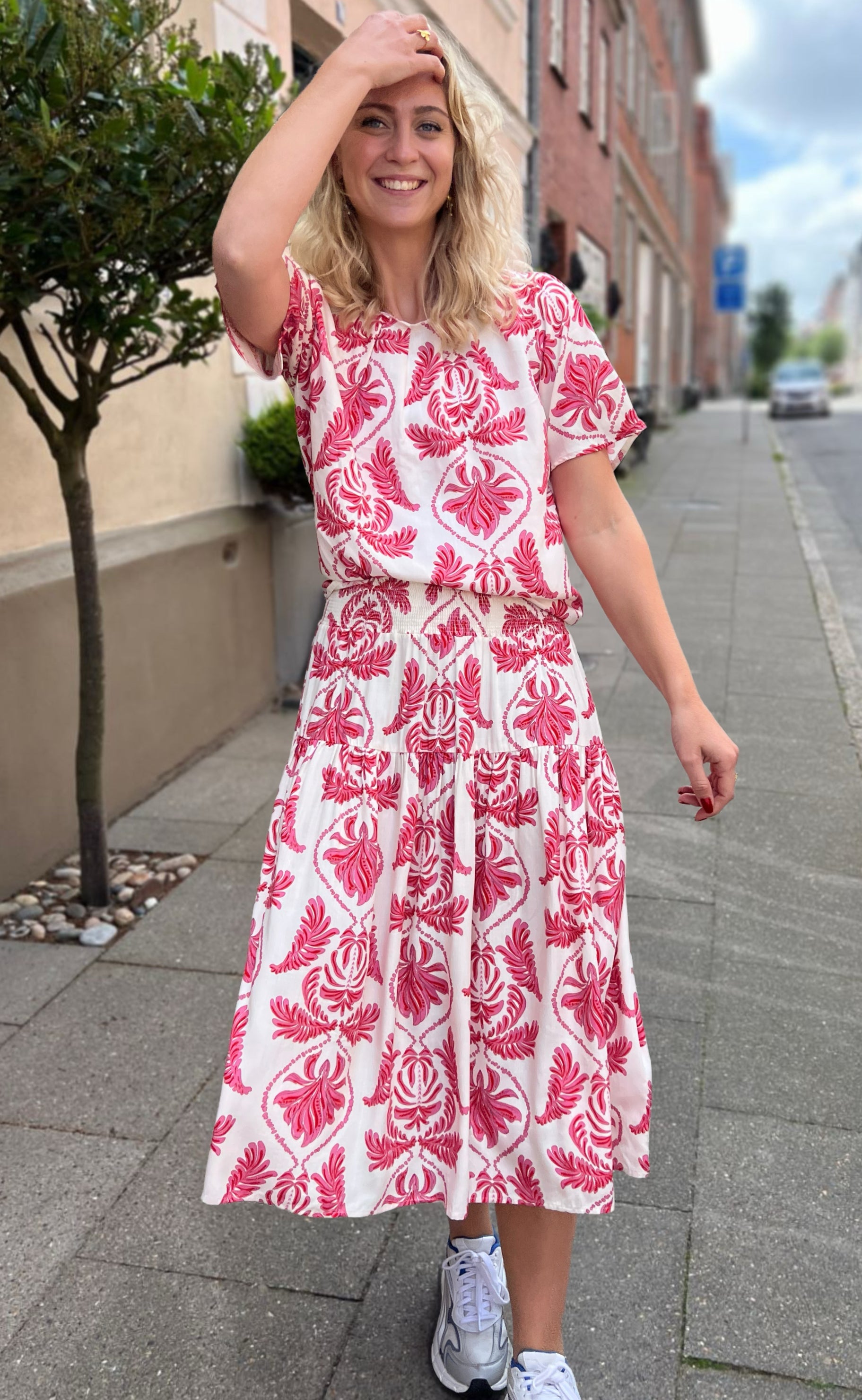 Say INA Copenhagen Bluse - Vicky - White/Pink Paisley Rabat