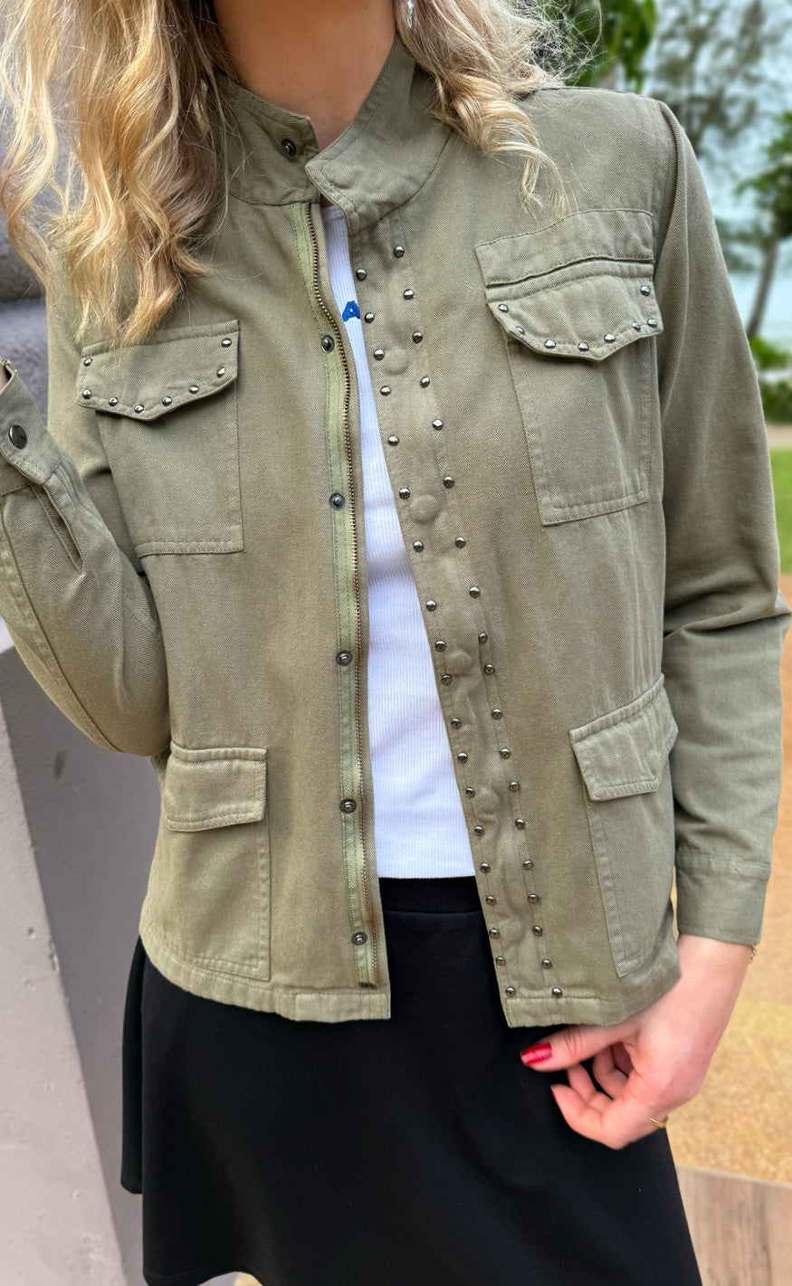 Say INA Copenhagen Jakke - Jackie - Army Green