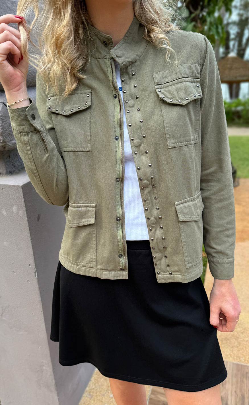 Say INA Copenhagen Jakke - Jackie - Army Green