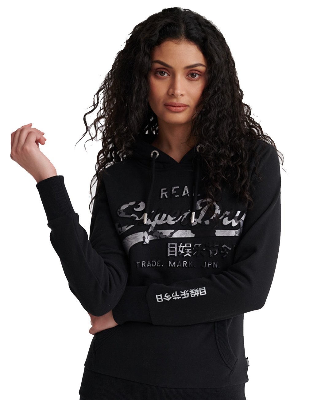Superdry Lady Vintage Logo Photo Rose Entry Hoodie