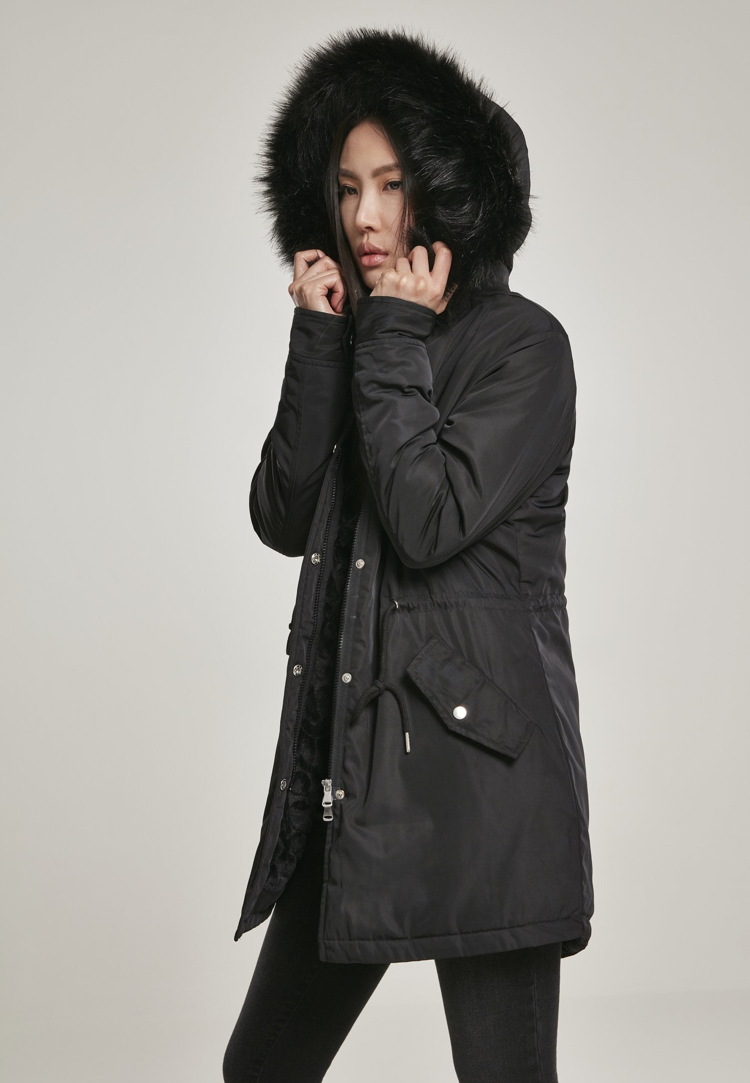 Urban Classics Ladies Faux Fur Parka