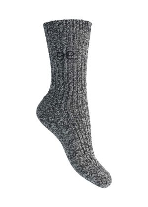 Esmé Studios Zuko Socks 2-pack Strømper - Black Mélange på udsalg