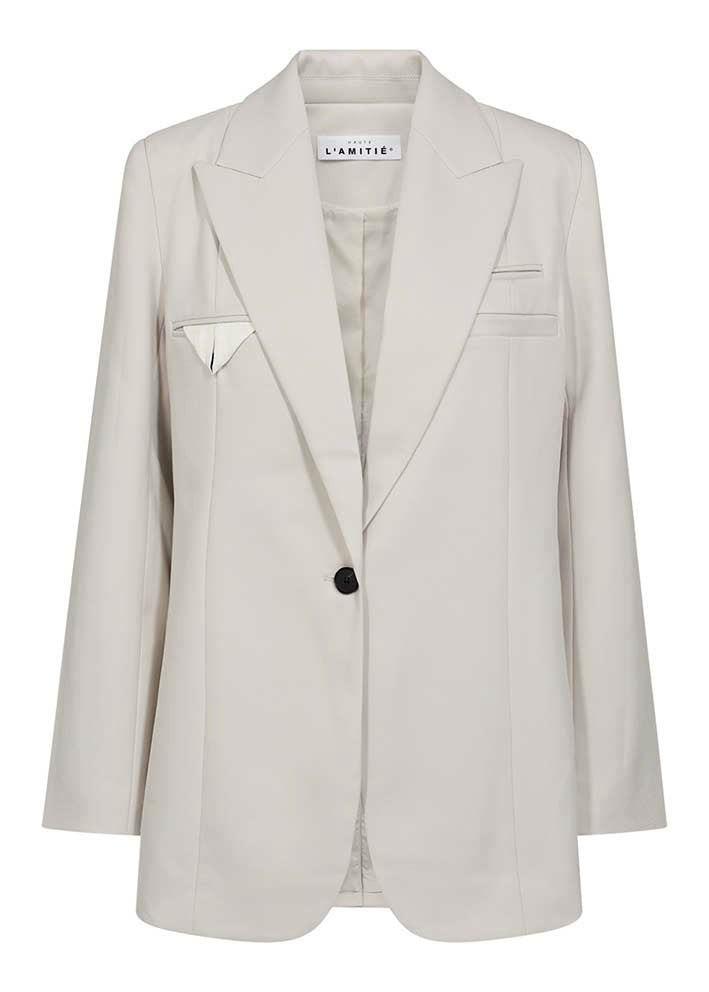 Haute L'amitié Premiere Single Blazer - Pearl