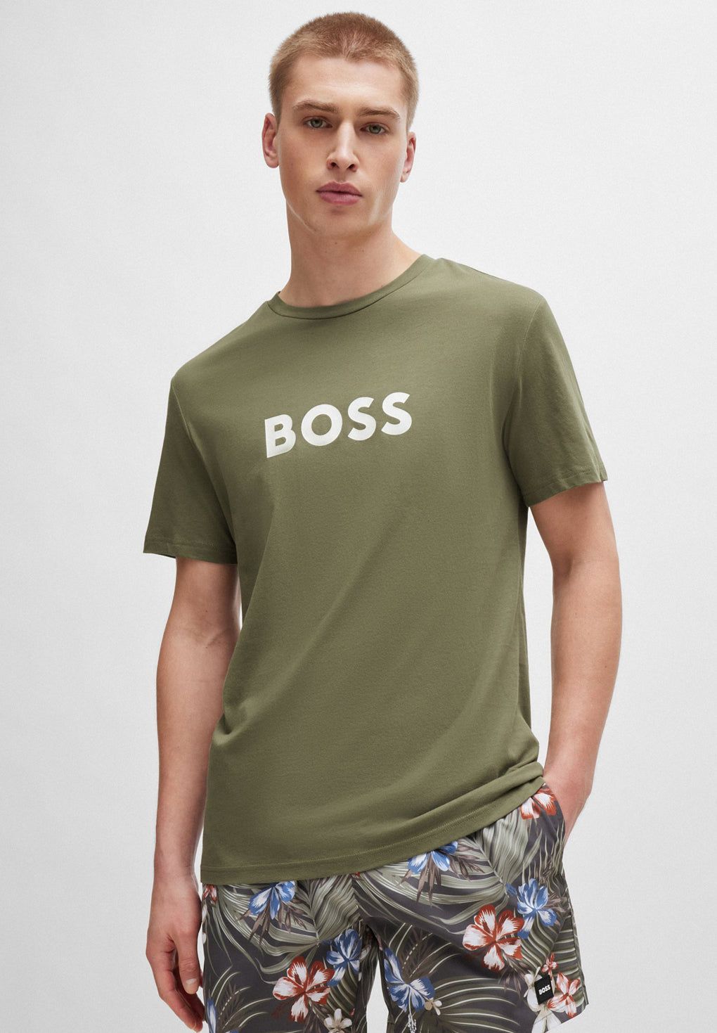 Hugo Boss Large Logo RN T-shirt Online salg