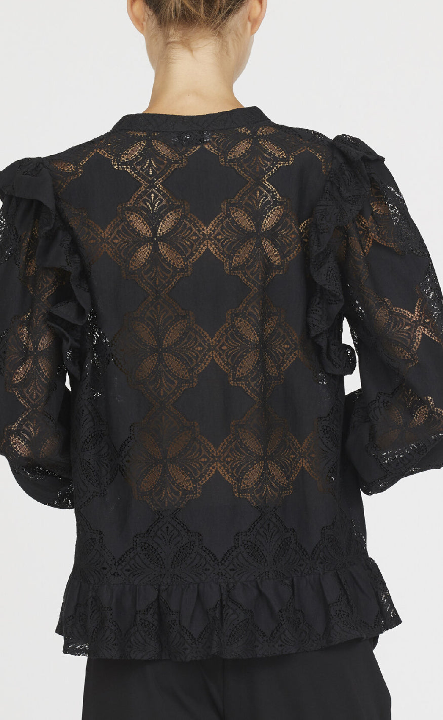 Love & Divine Bluse - Love1234 - Black Lace Levere