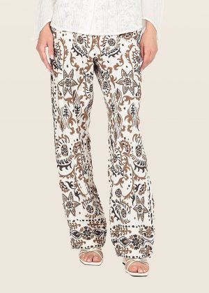 Odd Molly Deserved Pants - Birch White
