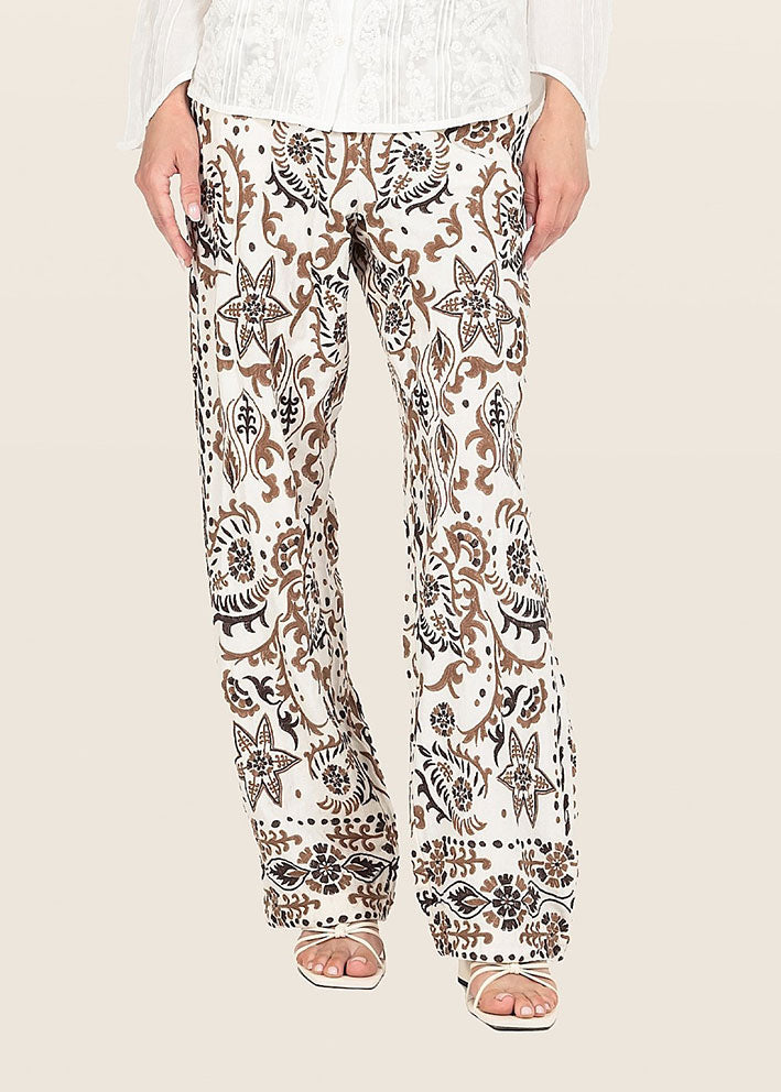 Odd Molly Deserved Pants - Birch White