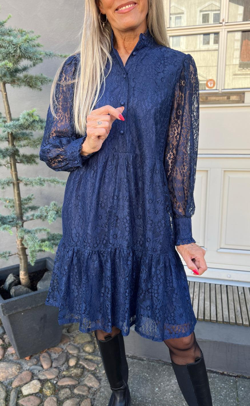 Say INA Copenhagen Kjole - Dalia - Navy Blue